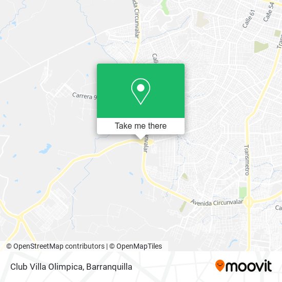 Club Villa Olimpica map