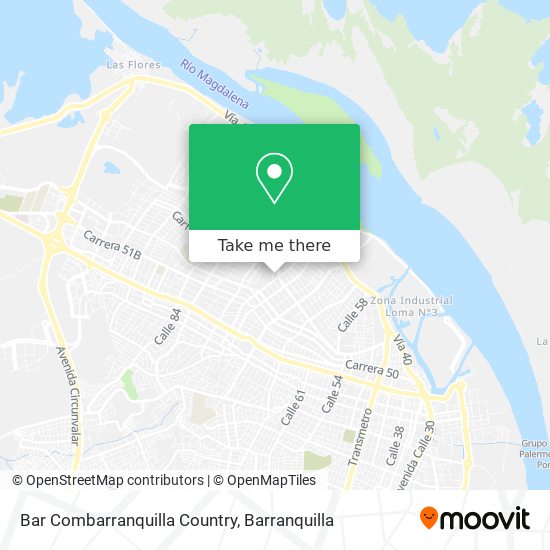 Bar Combarranquilla Country map