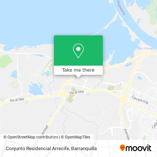 Mapa de Conjunto Residencial Arrecife