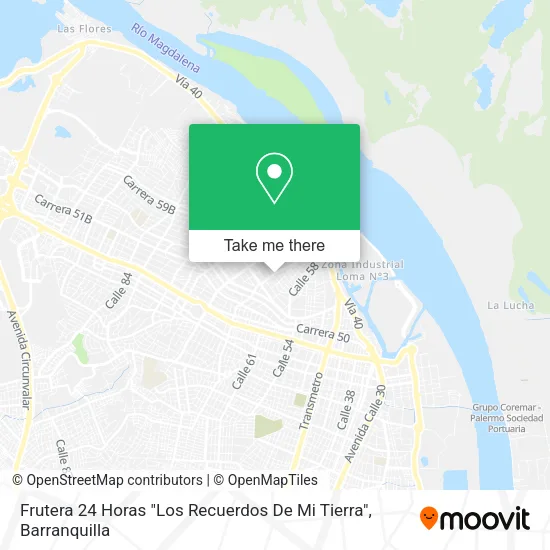 Mapa de Frutera 24 Horas "Los Recuerdos De Mi Tierra"