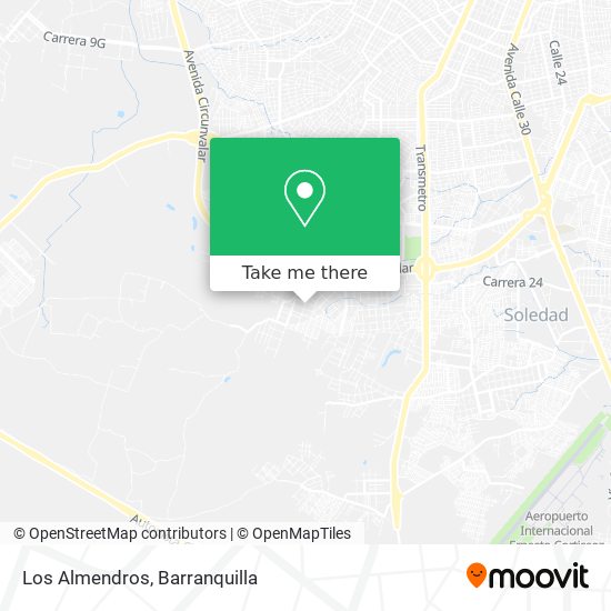 Los Almendros map