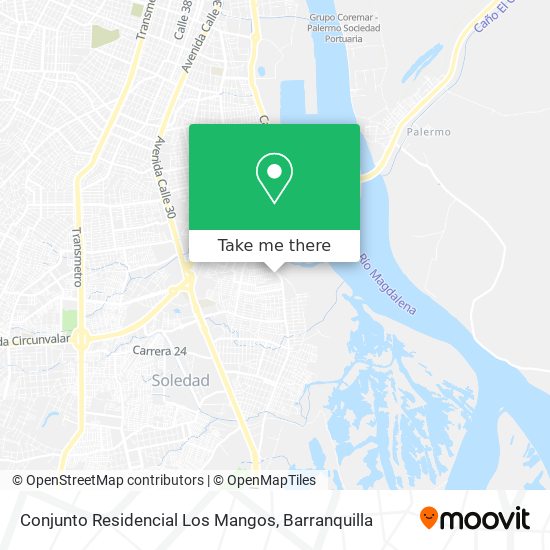 Conjunto Residencial Los Mangos map