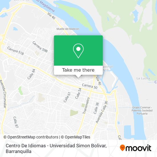 Centro De Idiomas - Universidad Simon Bolivar map