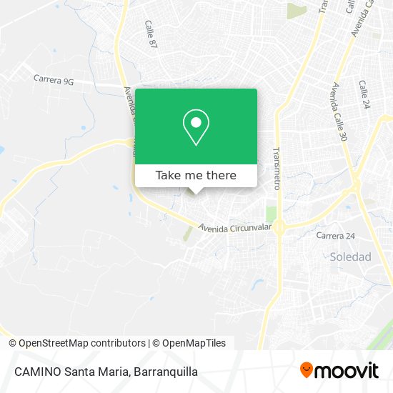 CAMINO Santa Maria map