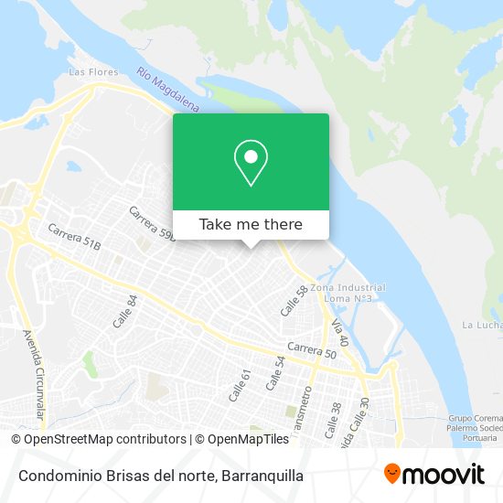 Condominio Brisas del norte map