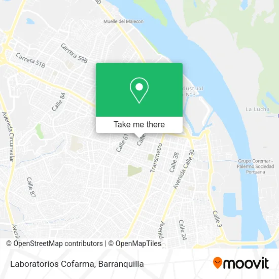 Laboratorios Cofarma map