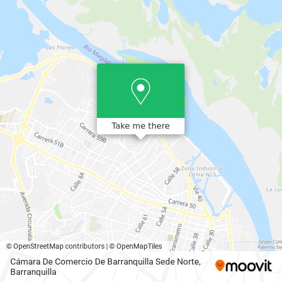 Cámara De Comercio De Barranquilla Sede Norte map