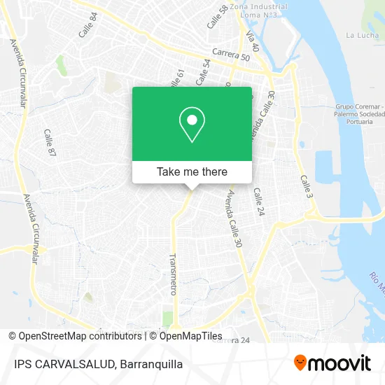 IPS CARVALSALUD map