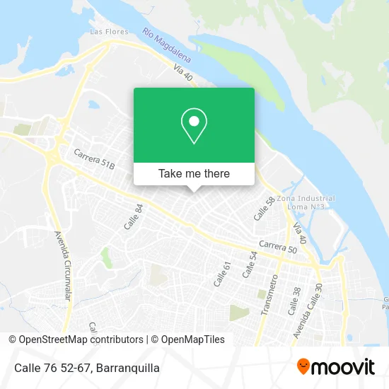 Calle 76 52-67 map