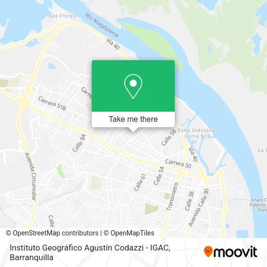 Mapa de Instituto Geográfico Agustín Codazzi - IGAC