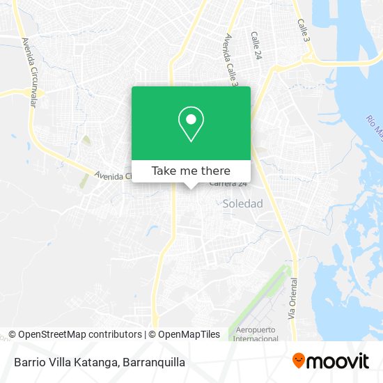 Barrio Villa Katanga map