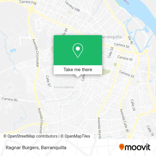 Ragnar Burgers map