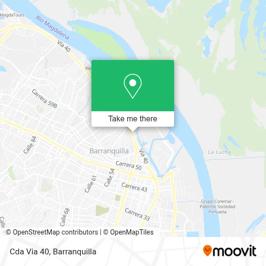 Cda Via 40 map