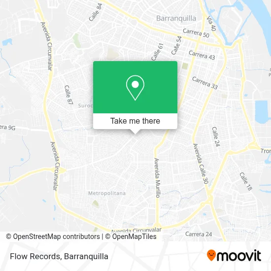 Flow Records map