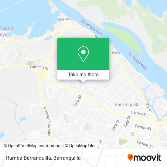 Rumba Barranquilla map