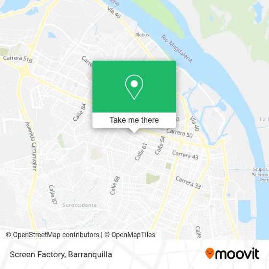 Screen Factory map