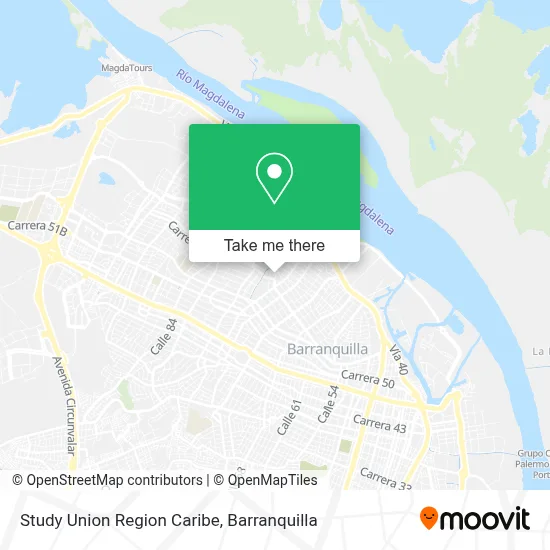 Study Union Region Caribe map