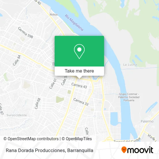 Rana Dorada Producciones map