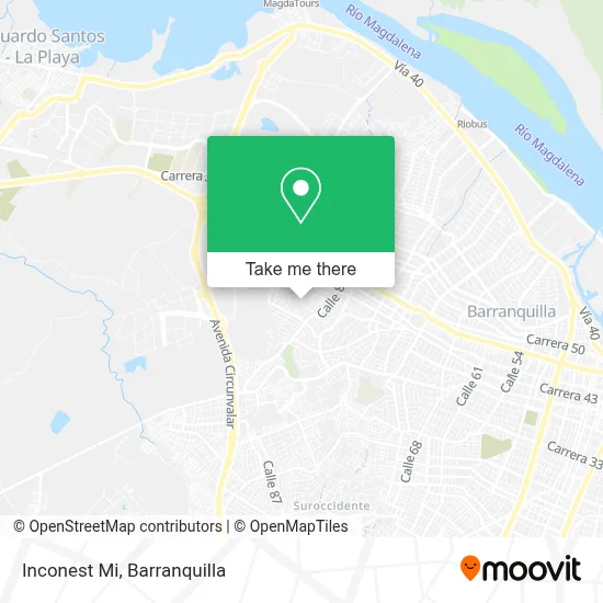 Inconest Mi map