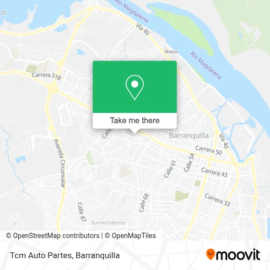 Tcm Auto Partes map