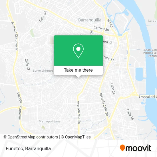 Funetec map