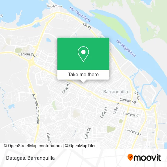 Datagas map