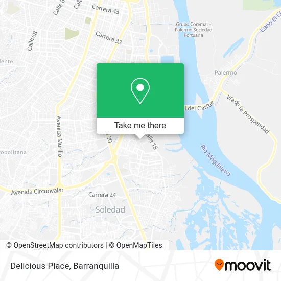 Delicious Place map