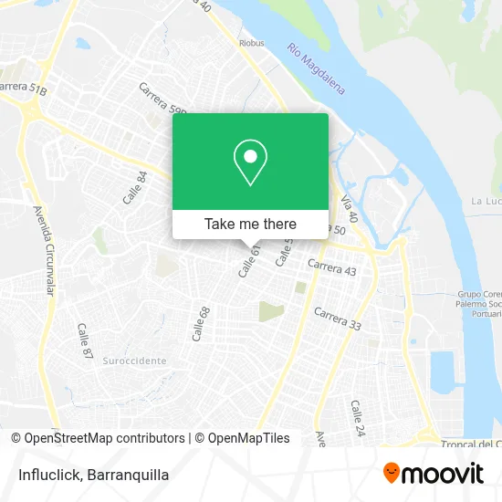 Influclick map