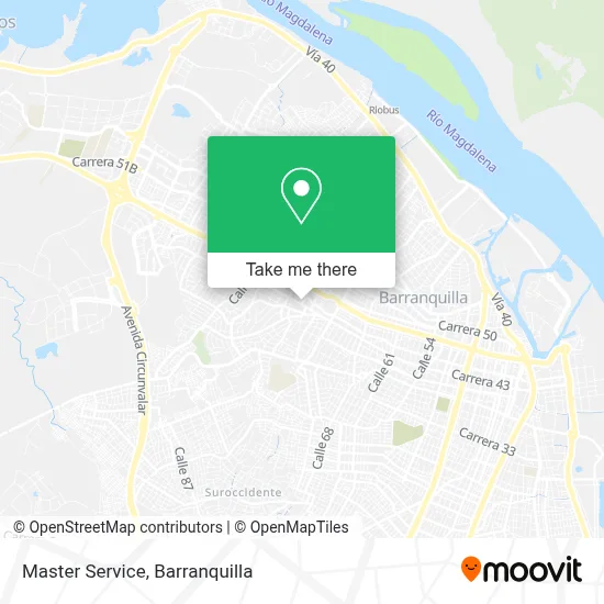 Master Service map