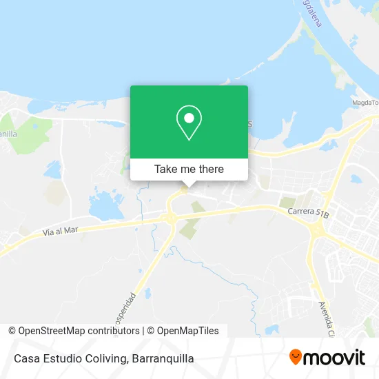 Casa Estudio Coliving map