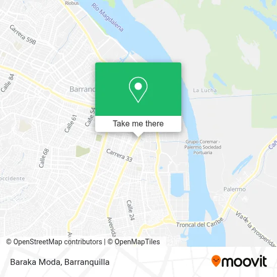 Baraka Moda map