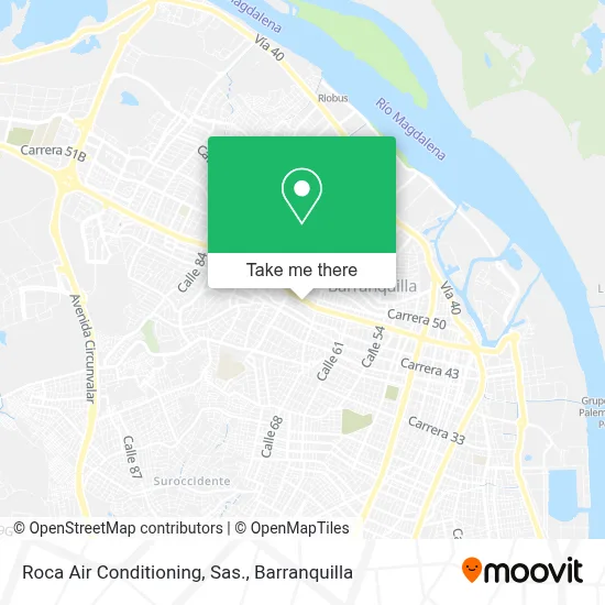Roca Air Conditioning, Sas. map