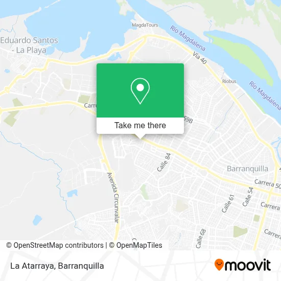 La Atarraya map