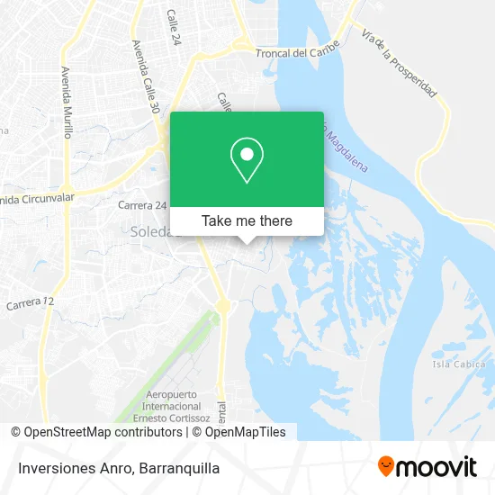 Inversiones Anro map