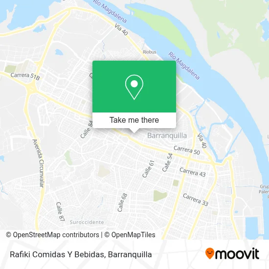 Rafiki Comidas Y Bebidas map