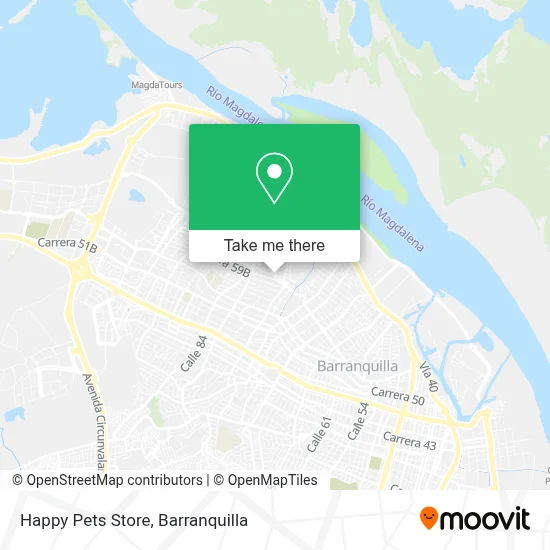 Happy Pets Store map