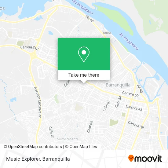 Music Explorer map