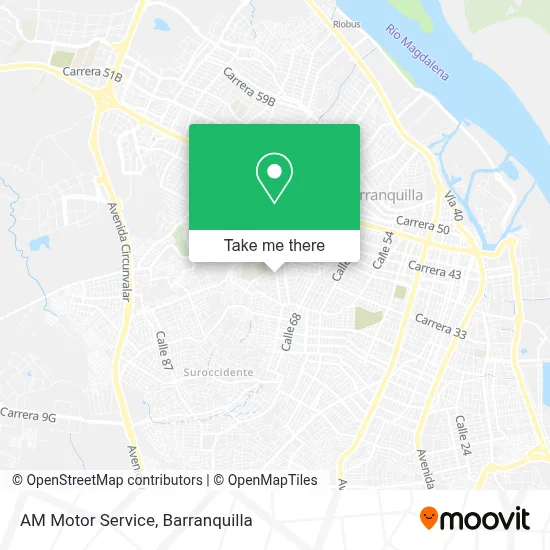 AM Motor Service map