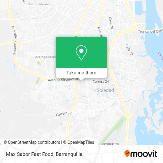 Max Sabor Fast Food map