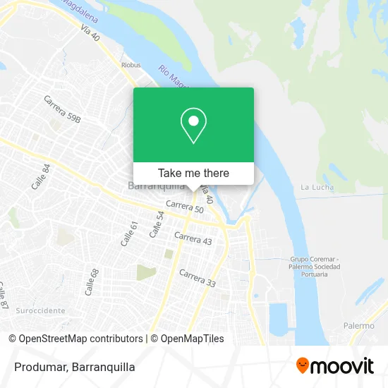 Produmar map