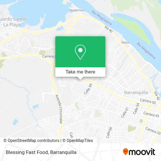 Blessing Fast Food map