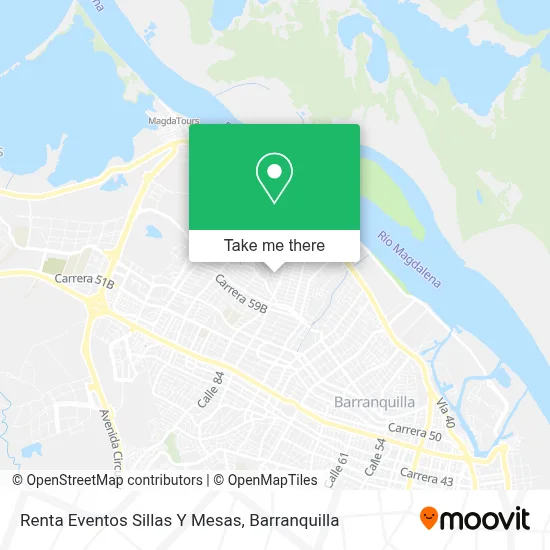 Renta Eventos Sillas Y Mesas map
