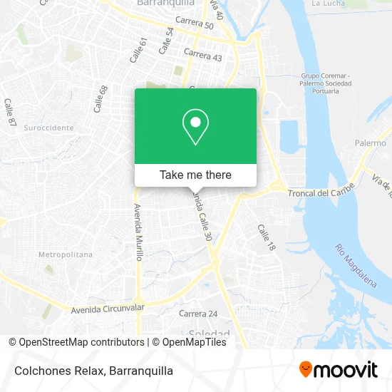 Colchones Relax map