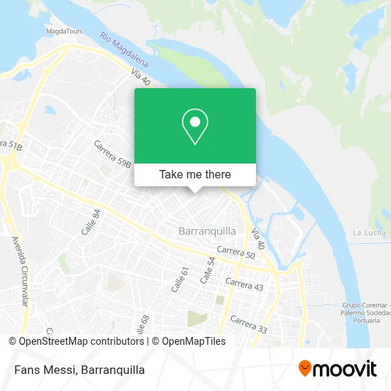 Fans Messi map