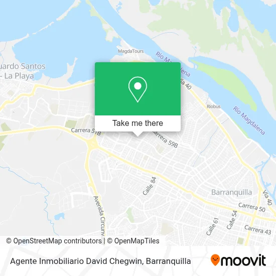 Agente Inmobiliario David Chegwin map