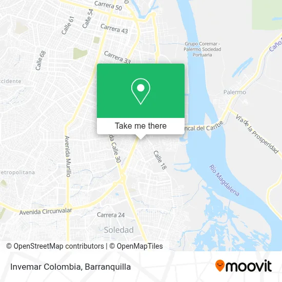 Invemar Colombia map