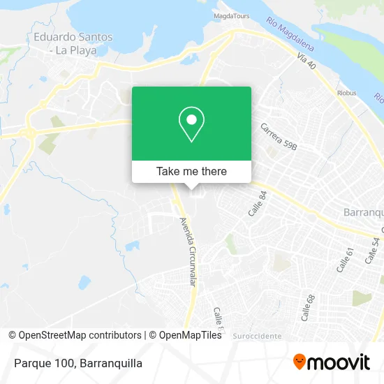 Parque 100 map