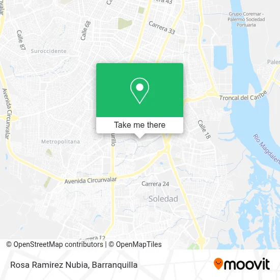 Rosa Ramirez Nubia map