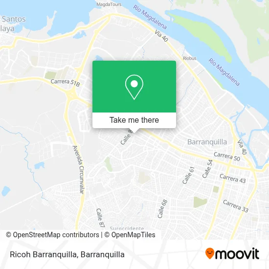 Ricoh Barranquilla map