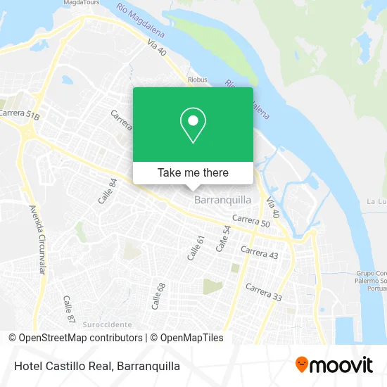 Hotel Castillo Real map